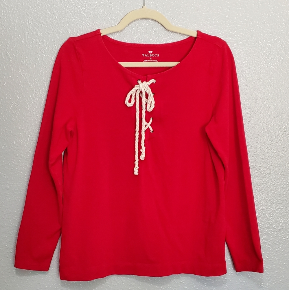 100% cotton top by Talbots, size M